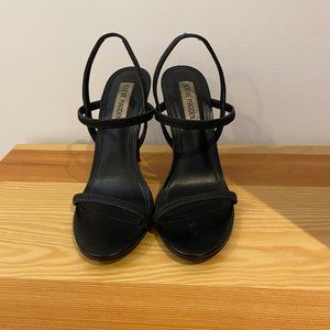 Steve Madden black heel sandals